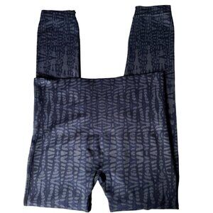 SPANX Look At Me Now Seamless Ankle Leggings Women Sz XL Indigo Tribal Shapewear